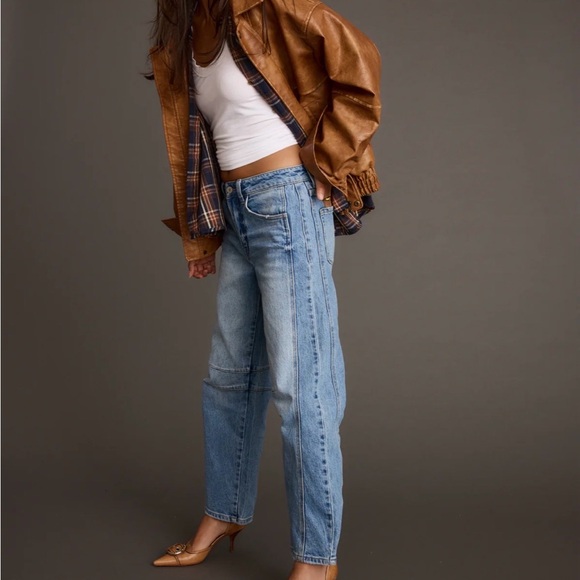 London Calling Cognac Oversized Faux Leather Jacket - Picture 4 of 4